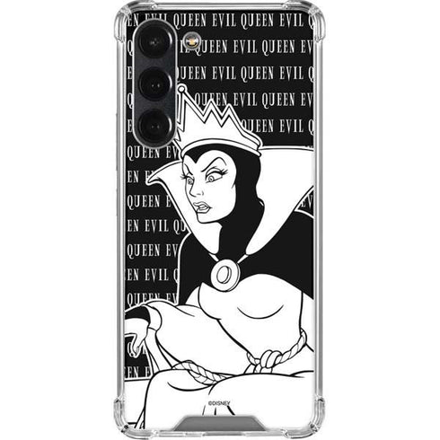 Disney Villains Evil Queen Black and White Galaxy S23 Plus Clear Case