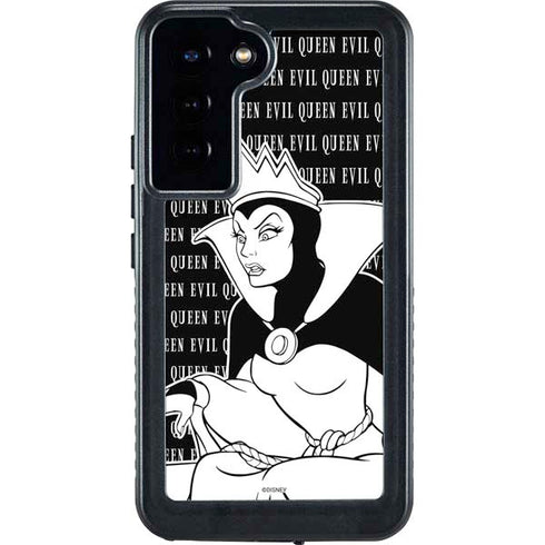 Disney Villains Evil Queen Black and White Galaxy S23 Plus Waterproof Case