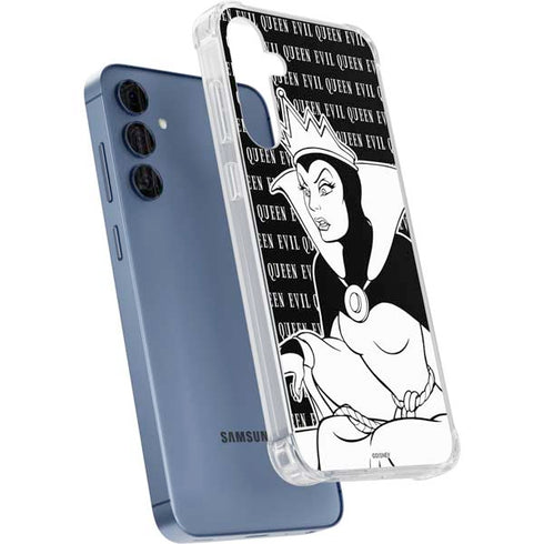Disney Villains Evil Queen Black and White Galaxy S24 Clear Case