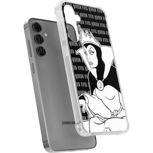Disney Villains Evil Queen Black and White Galaxy S24 Plus Clear Case