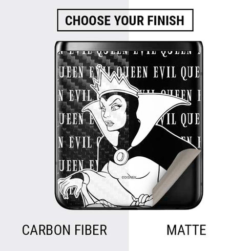 Disney Villains Evil Queen Black and White Galaxy Z Flip Skin