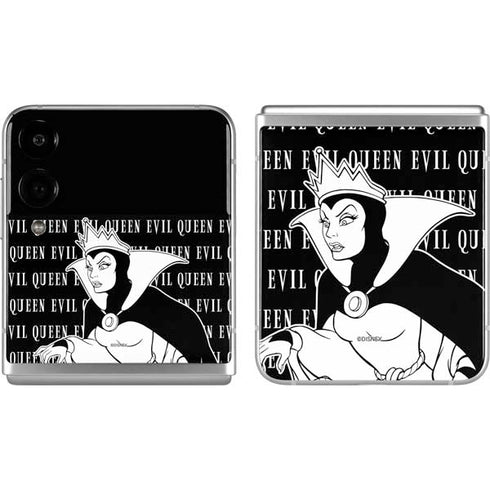 Disney Villains Evil Queen Black and White Galaxy Z Flip4 5G Skin