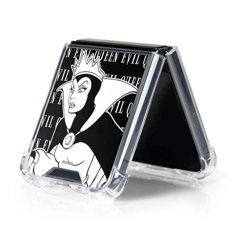 Disney Villains Evil Queen Black and White Galaxy Z Flip5 5G Clear Case