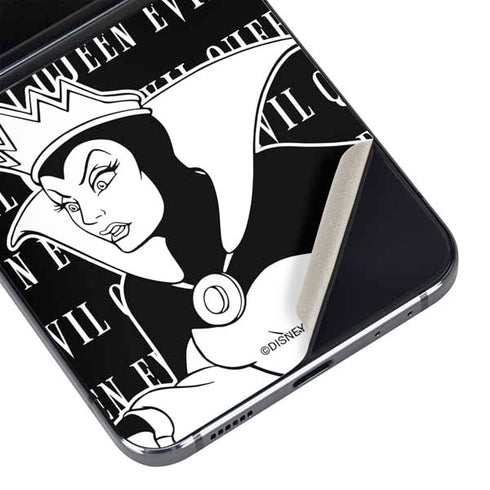 Disney Villains Evil Queen Black and White Galaxy Z Flip5 5G Skin
