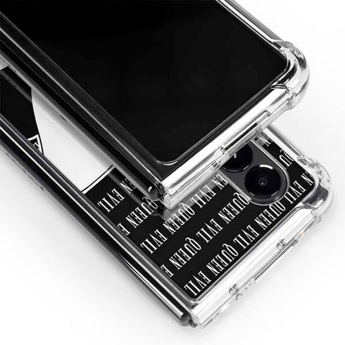 Disney Villains Evil Queen Black and White Galaxy Z Fold4 5G Clear Case