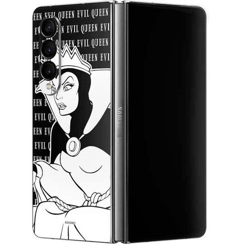 Disney Villains Evil Queen Black and White Galaxy Z Fold4 5G Skin