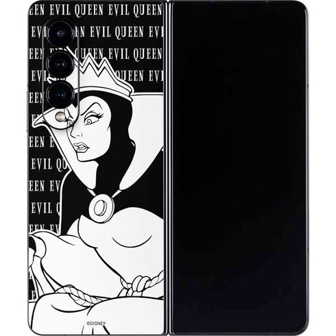 Disney Villains Evil Queen Black and White Galaxy Z Fold4 5G Skin