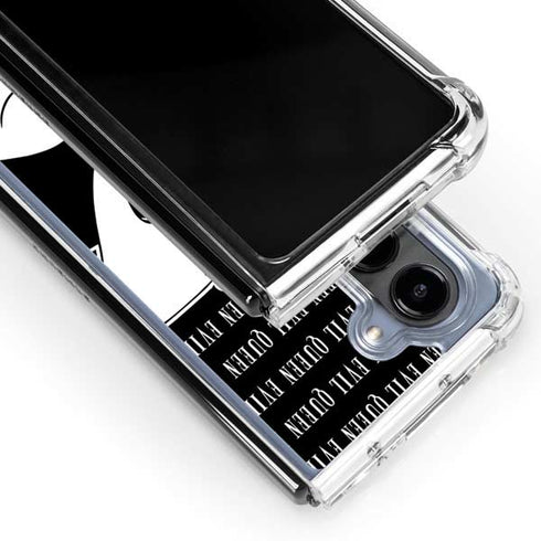 Disney Villains Evil Queen Black and White Galaxy Z Fold5 5G Clear Case