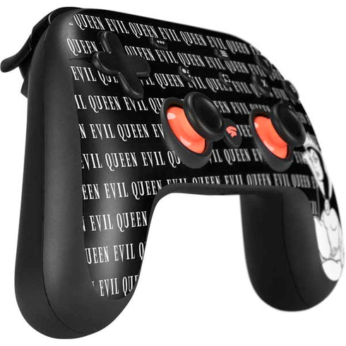 Disney Villains Evil Queen Black and White Google Stadia Controller Skin