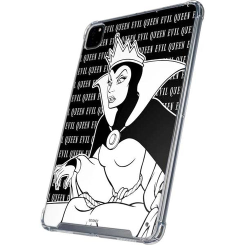 Disney Villains Evil Queen Black and White iPad Pro 12.9in (2020) Clear Case