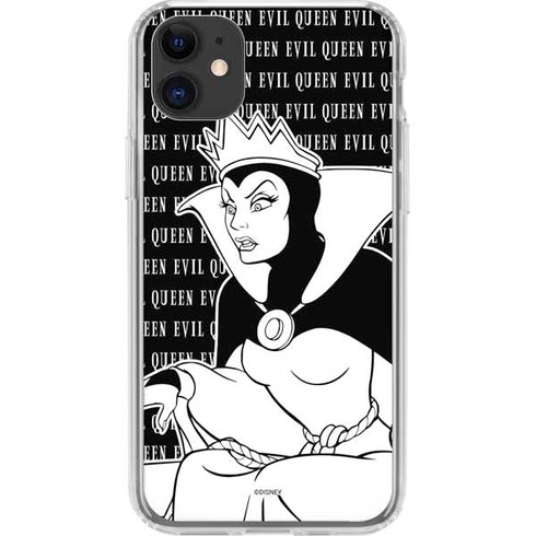 Disney Villains Evil Queen Black and White iPhone 11 Clear Case