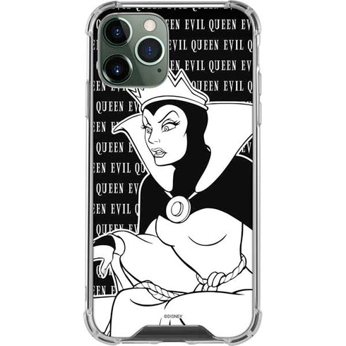 Disney Villains Evil Queen Black and White iPhone 12 Pro Max Clear Case