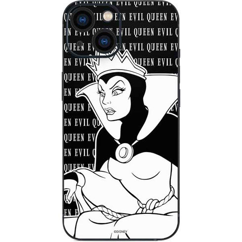 Disney Villains Evil Queen Black and White iPhone 13 Mini Skin
