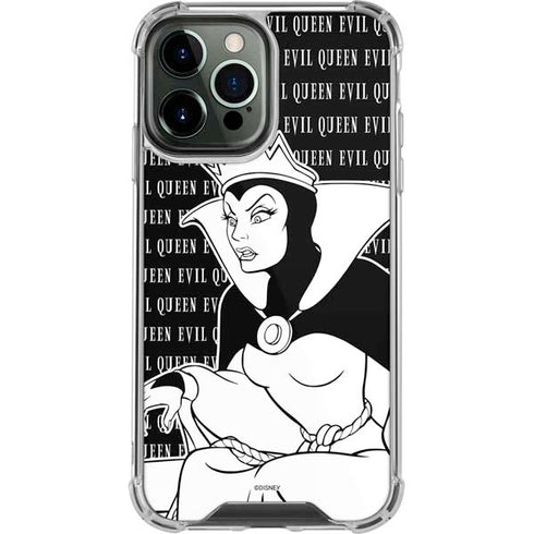 Disney Villains Evil Queen Black and White iPhone 13 Pro Max Clear Case