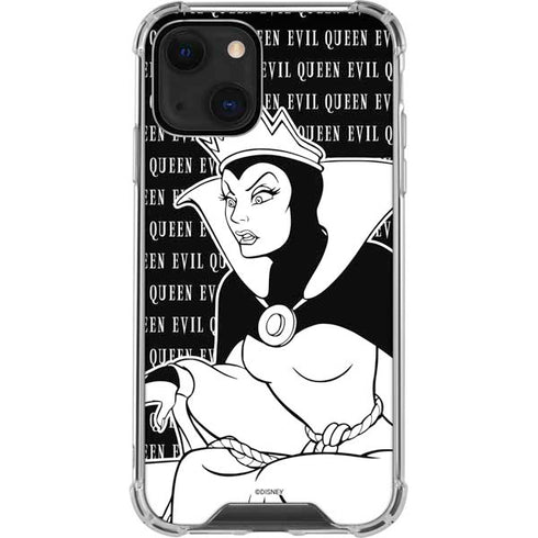Disney Villains Evil Queen Black and White iPhone 14 Plus Clear Case