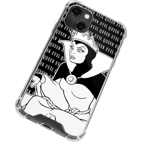 Disney Villains Evil Queen Black and White iPhone 14 Plus Clear Case