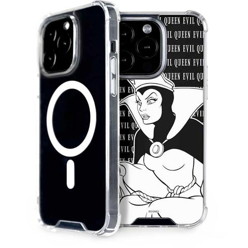 Disney Villains Evil Queen Black and White iPhone 14 Pro MagSafe Case