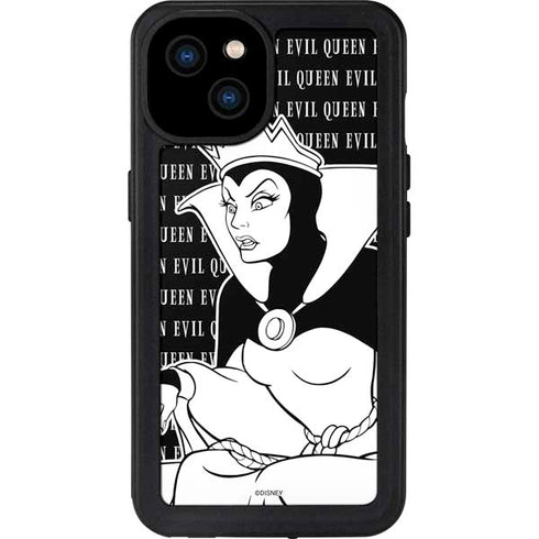 Disney Villains Evil Queen Black and White iPhone 15 Plus Waterproof Case