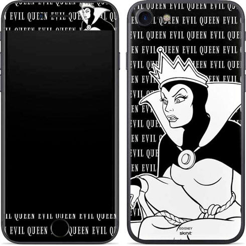 Disney Villains Evil Queen Black and White iPhone 7 Skin