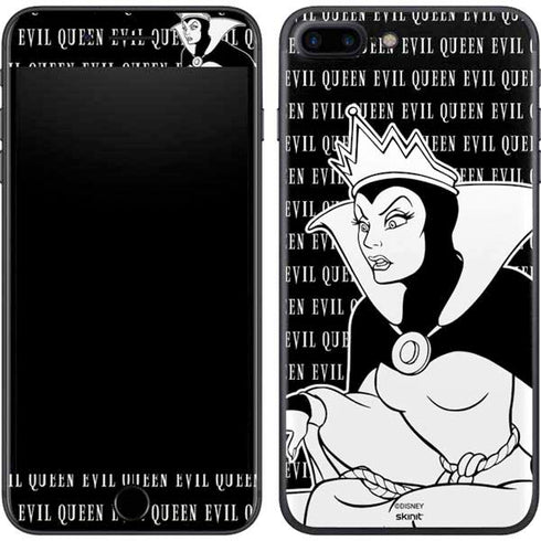 Disney Villains Evil Queen Black and White iPhone 8 Plus Skin