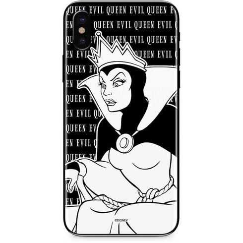 Disney Villains Evil Queen Black and White iPhone X Skin