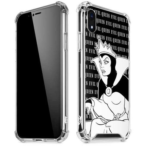 Disney Villains Evil Queen Black and White iPhone XR Clear Case