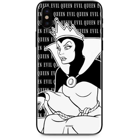 Disney Villains Evil Queen Black and White iPhone XS Skin