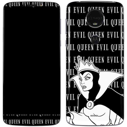 Disney Villains Evil Queen Black and White Moto E5 Plus Skin
