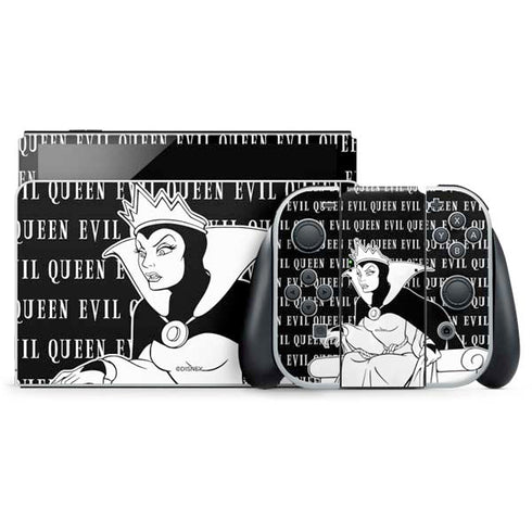 Disney Villains Evil Queen Black and White Nintendo Switch OLED (2021) Skin