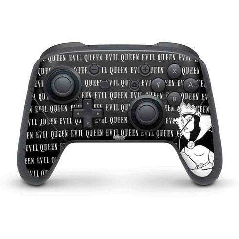 Disney Villains Evil Queen Black and White Nintendo Switch Pro Controller Skin