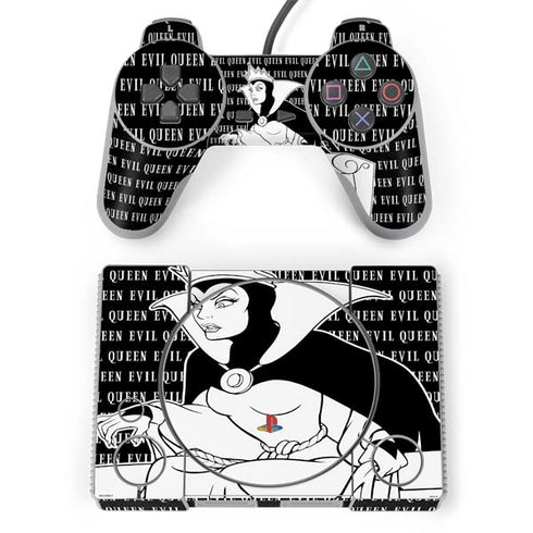 Disney Villains Evil Queen Black and White PlayStation Classic Bundle Skin