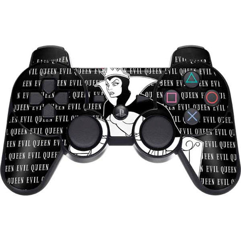 Disney Villains Evil Queen Black and White PS3 Dual Shock wireless controller Skin