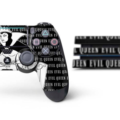 Disney Villains Evil Queen Black and White PS4 Pro Bundle Skin
