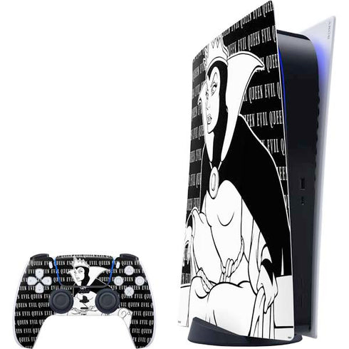 Disney Villains Evil Queen Black and White PS5 Digital Edition Bundle Skin