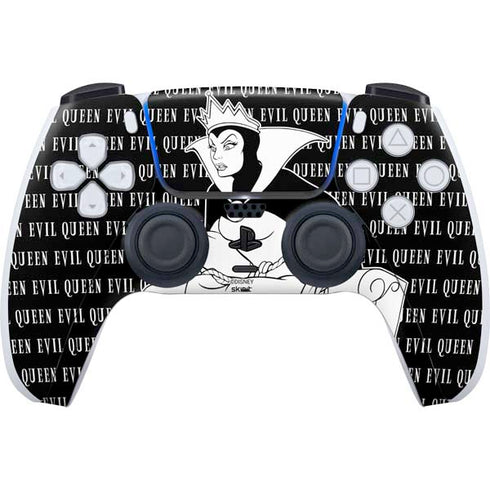 Disney Villains Evil Queen Black and White PS5 Controller Skin