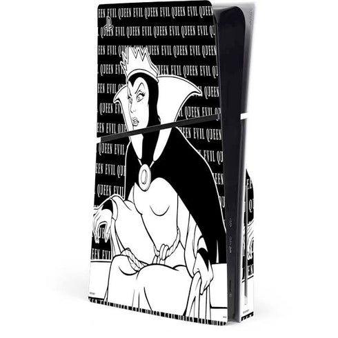 Disney Villains Evil Queen Black and White PS5 Slim Disk Console Skin