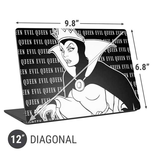 Disney Villains Evil Queen Black and White Universal Laptop 12in (9.8 x 6.8in) Skin