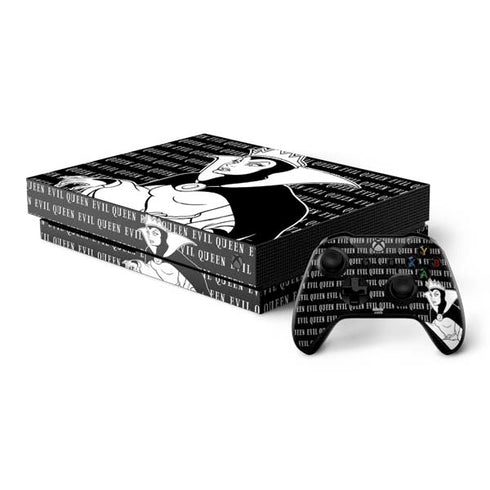 Disney Villains Evil Queen Black and White Xbox One X Bundle Skin
