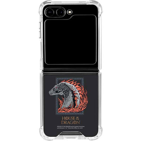 HBO House of the Dragon Eye of The Beholder Galaxy Z Flip5 5G Clear Case