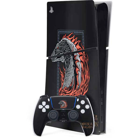 HBO House of the Dragon Eye of The Beholder PS5 Slim Digital Edition Bundle Skin