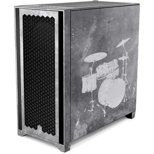 Faded Drumset Corsair 4000D Tempered Glass Mid-Tower ATX Case Skin