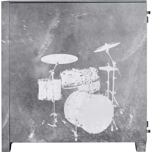 Faded Drumset Corsair 4000D Tempered Glass Mid-Tower ATX Case Skin