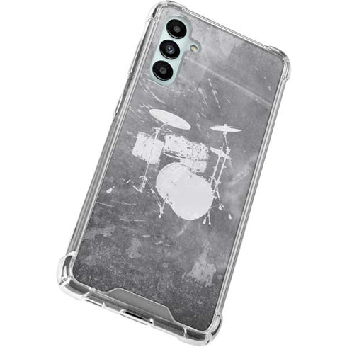 Faded Drumset Galaxy A14 5G Clear Case