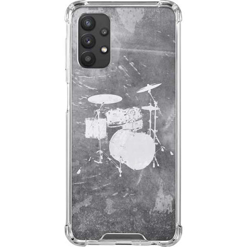 Faded Drumset Galaxy A32 5G Clear Case