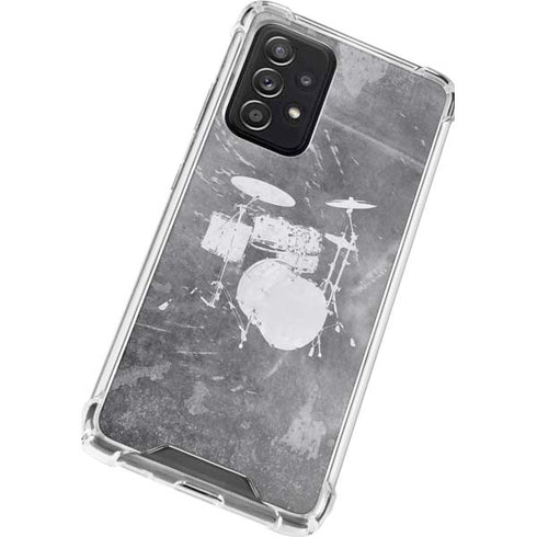 Faded Drumset Galaxy A52 5G Clear Case