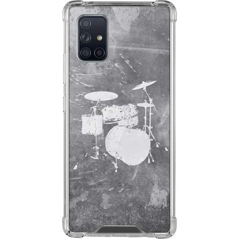 Faded Drumset Galaxy A71 5G Clear Case