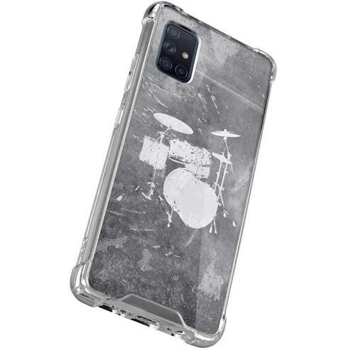 Faded Drumset Galaxy A71 5G Clear Case