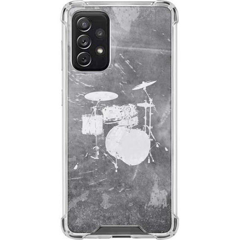 Faded Drumset Galaxy A72 5G Clear Case
