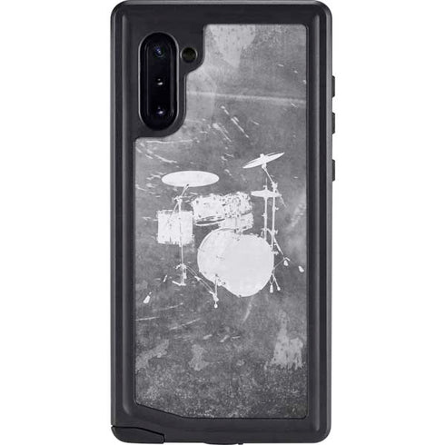 Faded Drumset Galaxy Note 10 Waterproof Case