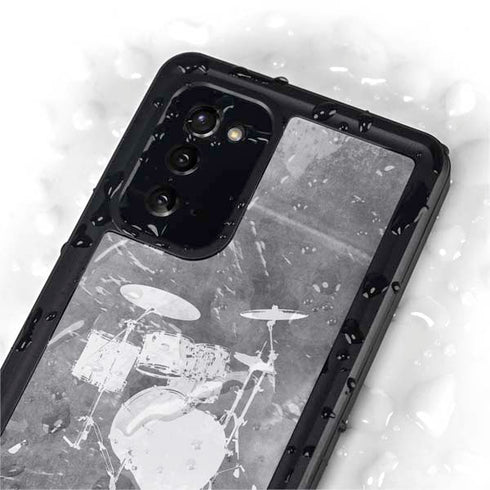 Faded Drumset Galaxy Note20 5G Waterproof Case
